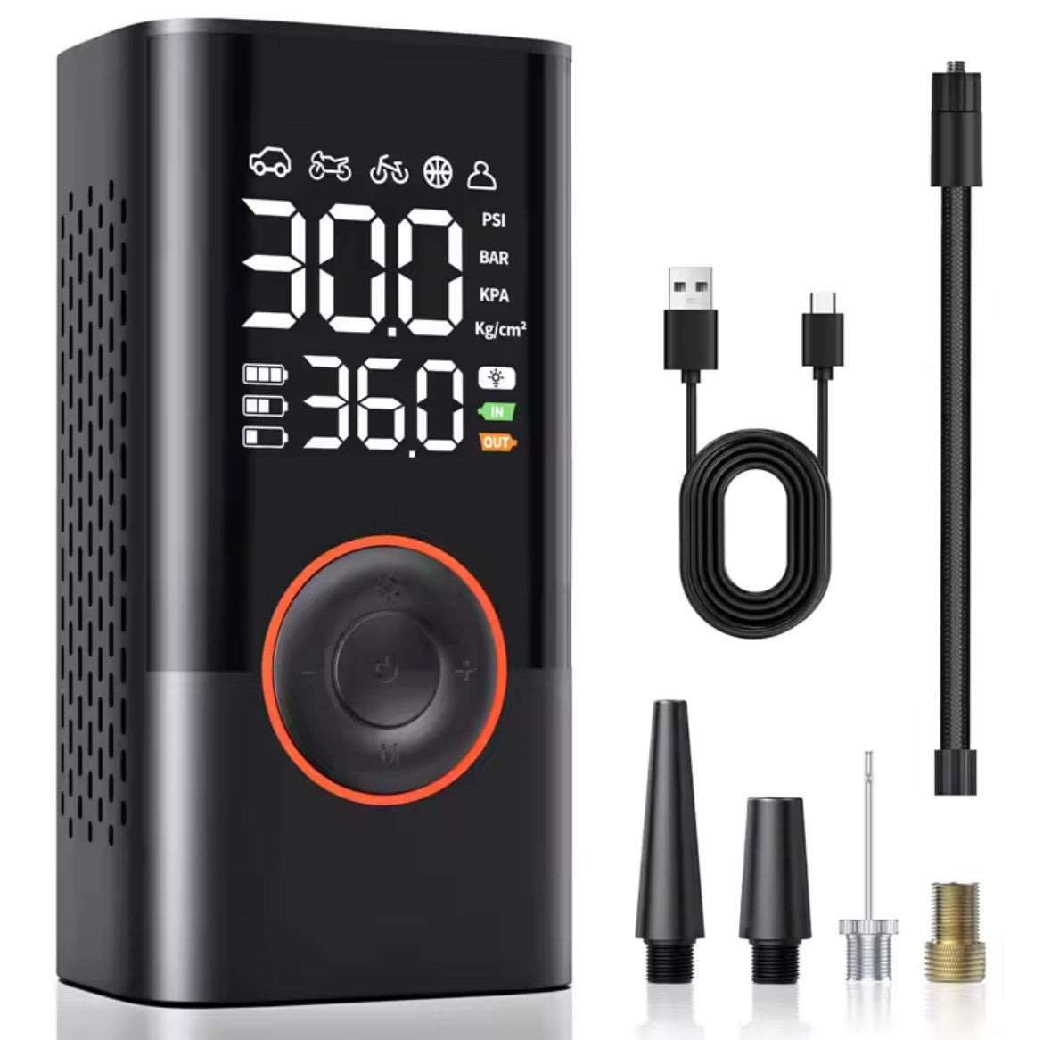 Cordless electric air compressor